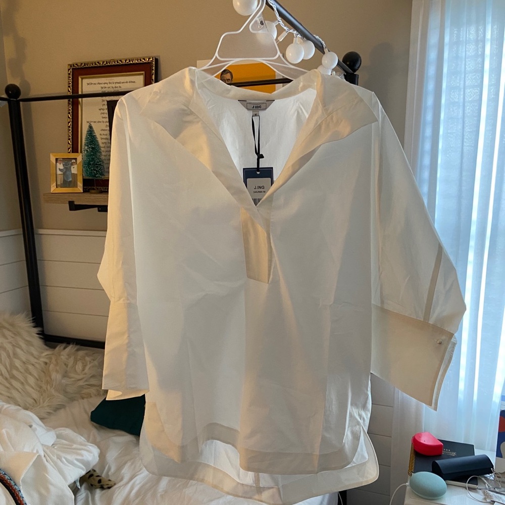 J.ING Casual, Lightweight, Collared Blouse